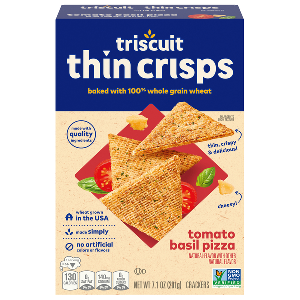 Triscuit Crackers, Tomato Basil Pizza hero