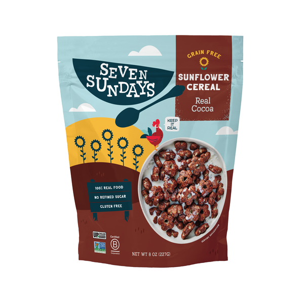 Juice & Nectars Seven Sundays Grain Free Sunflower Cereal, Real Cocoa hero