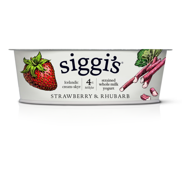 Yogurt Siggi's Yogurt, Strawberry Rhubarb, Whole Milk hero