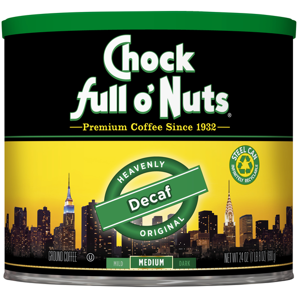 Coffee Chock full o’Nuts Heavenly Original Decaf Medium Roast Ground Coffee hero