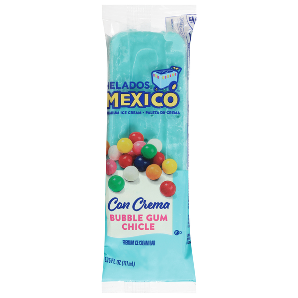 Ice Cream & Ice Helados Mexico Ice Cream Bar, Premium, Bubble Gum Chicle hero