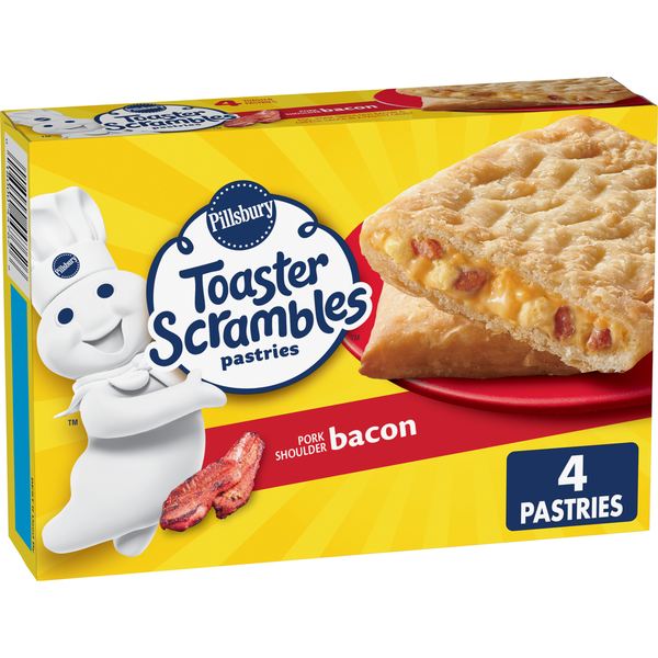 Frozen Breakfast Pillsbury Bacon Toaster Scrambles Frozen Pastries hero