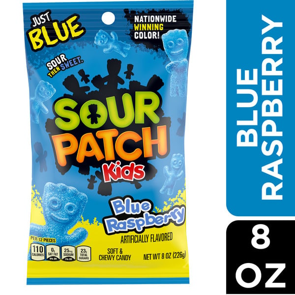 Candy & Chocolate Sour Patch Kids Blue Raspberry Soft & Chewy Candy hero