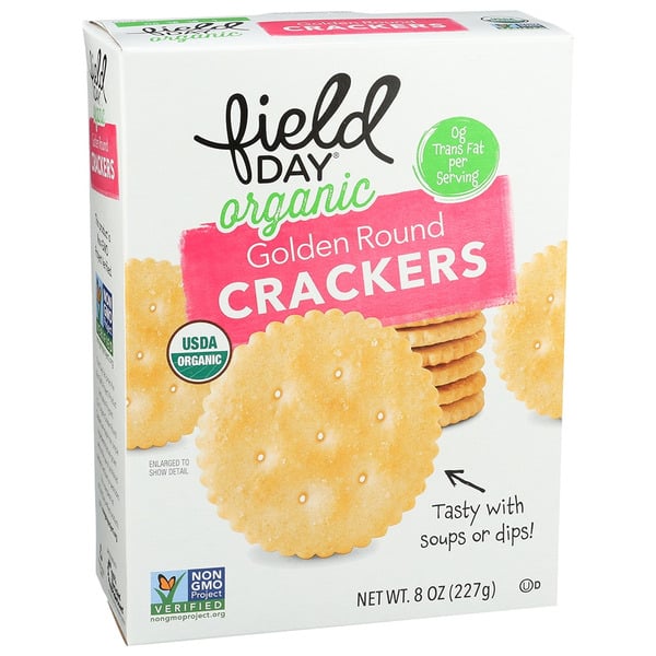 Crackers FIELD DAY Crackers, Organic, Golden Round hero