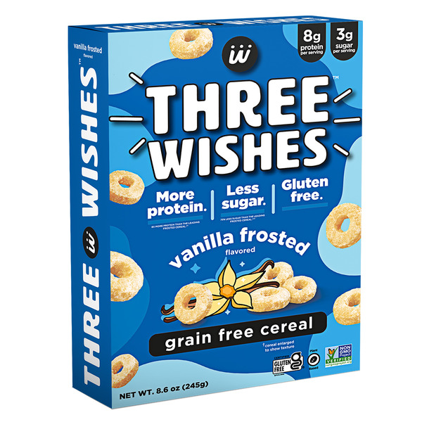 Cereal Three Wishes Vanilla Frosted Grain Free Cereal hero