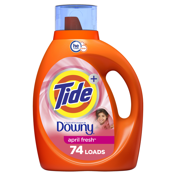 Laundry Tide Liquid Laundry Detergent with Touch of Downy, April Fresh hero