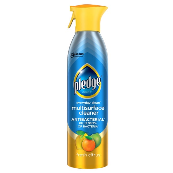 Cleaning Products Pledge Everyday Clean™ Multisurface Antibacterial Cleaner Aerosol, Fresh Citrus hero