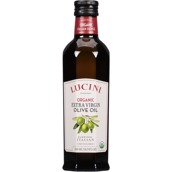 Oils & Vinegars Lucini Italia Olive Oil, Organic, Extra Virgin, Everyday Italian hero