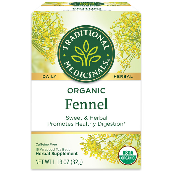 Tea Traditional Medicinals Organic Fennel, Caffeine Free Herbal Tea hero