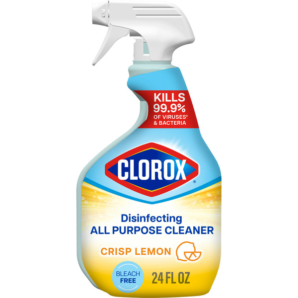 Cleaning Supplies Clorox Disinfecting All Purpose Cleaner, Bleach Free, Crisp Lemon Scent hero