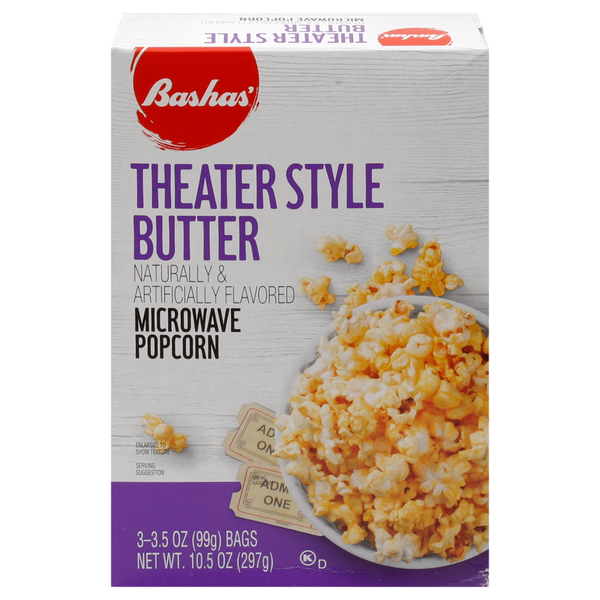 Bashas' Popcorn, Theater Style Butter, Microwave hero