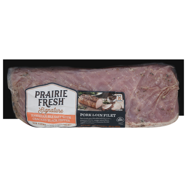 Prepared Meals Prairie Fresh Hawaiian Sea Salt with Cracked Black Pepper Pork Loin Filet hero