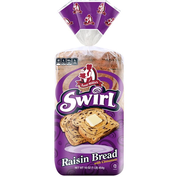 Bread Aunt Millie's Raisin Swirl Bread hero