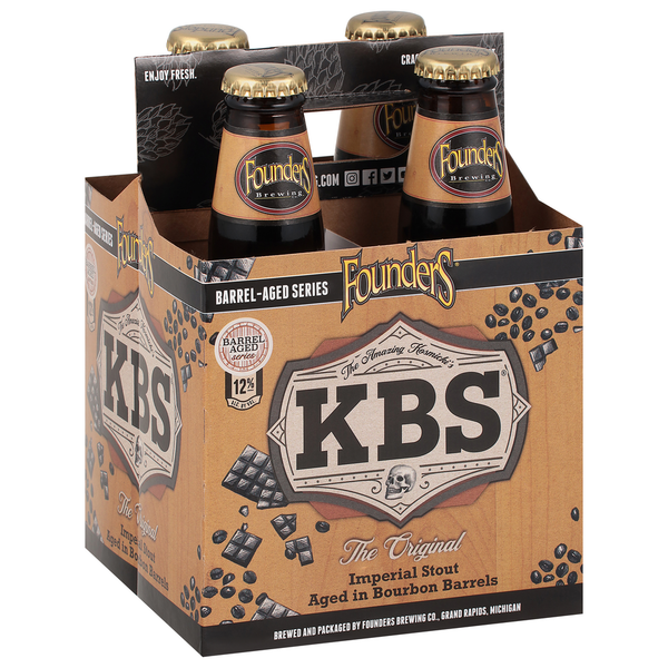 Beers & Coolers Founders Brewing KBS, Bourbon Barrel-Aged Imperial Stout Beer hero