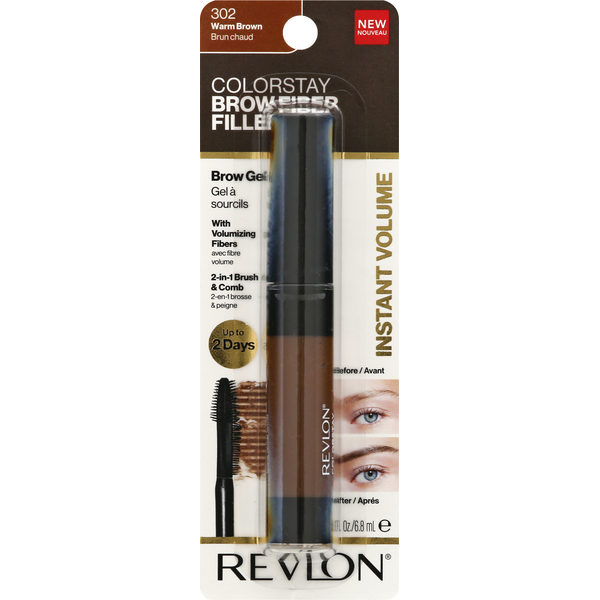 Makeup Revlon Brow Fiber Filler, Warm Brown 302 hero