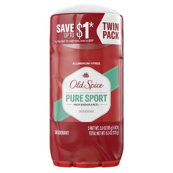 Deodorants Old Spice High Endurance Deodorant for Men, Aluminum Free, Pure Sport Scent hero