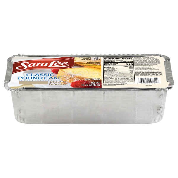 Frozen Dessert Sara Lee Pound Cake, Classic hero