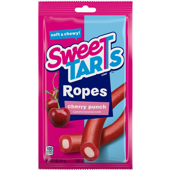 Candy & Chocolate SweeTARTS Candy, Cherry Punch, Soft & Chewy, Ropes hero