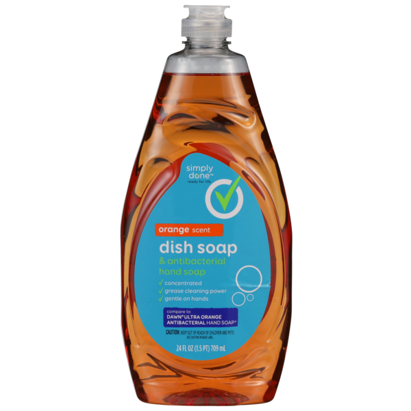 Body Lotions & Soap Simply Done Dish & Antibacterial Hand Soap, Orange hero