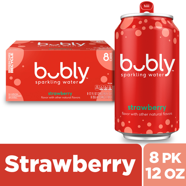 Sparkling & Seltzer Water bubly Sparkling Water, Strawberry - Pack hero