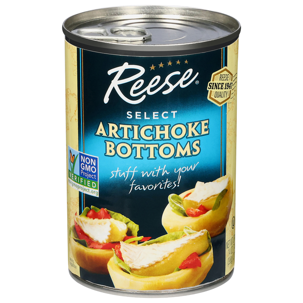 Canned & Jarred Vegetables Reese's Artichoke Bottoms, Select hero