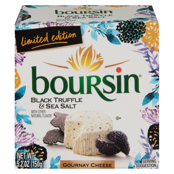 Specialty Cheeses Boursin Cheese, Gournay, Black Truffle & Sea Salt hero