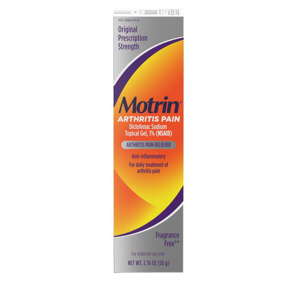 Muscles, Joints & Pain Relief MOTRIN Arthritis Pain Relief Diclofenac Sodium Topical Gel 1% hero