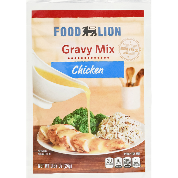 Spices & Seasonings Food Lion Gravy Mix, Chicken hero