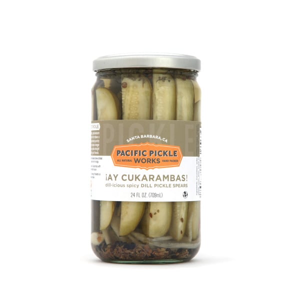 Pickled Goods & Olives Pacific Pickle Works Ay Cukarambas, Spicy Pickle Spears hero