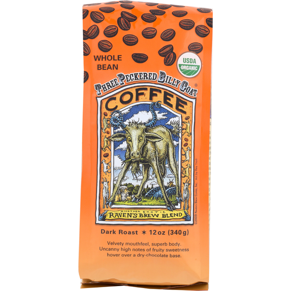 Coffee Three Peckered Billy Goat Organic Whole Bean Coffee hero