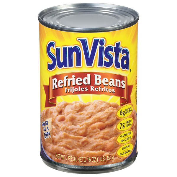 Canned Meals & Beans SunVista Refried Beans hero