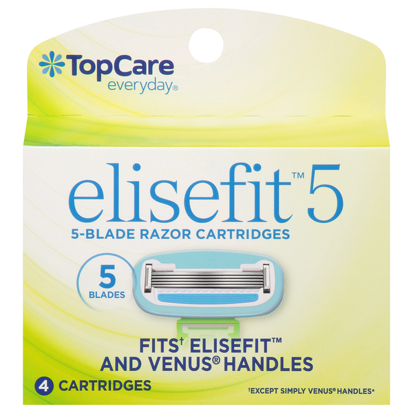 Shave Needs TopCare Razor Cartridges, 5-Blade, Elisefit 5 hero