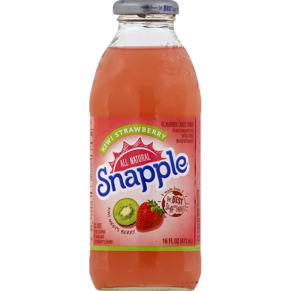 Juice & Nectars Snapple All Natural Kiwi Strawberry Flavored Juice Drink hero