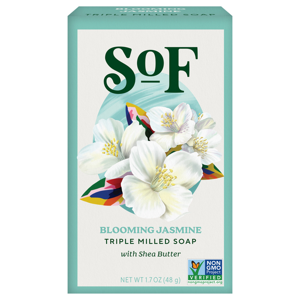 SoF Soap, with Shea Butter, Triple Milled, Blooming Jasmine hero