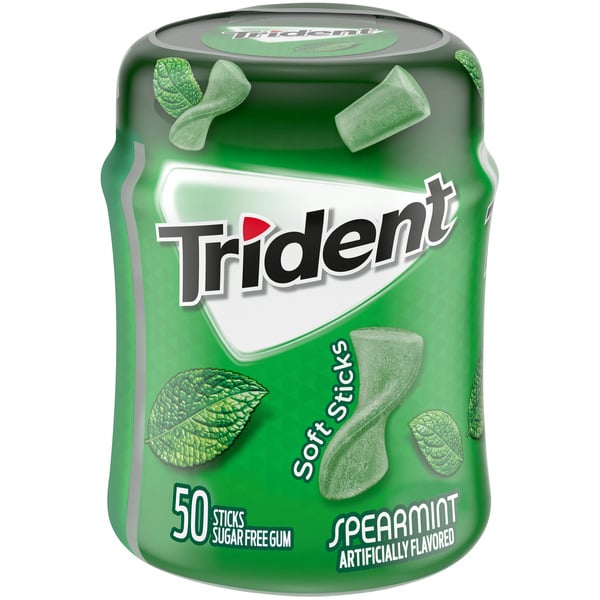 Mint & Gum Trident Unwrapped Spearmint Sugar Free Gum hero