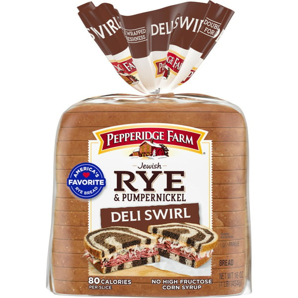 Bread Pepperidge Farm Deli Rye & Pump Swirl Bread hero