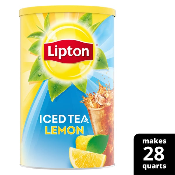 Drink Mixes Lipton Black Tea Iced Tea Powder Lemon hero