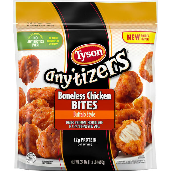 Frozen Appetizers & Sides Tyson Any'tizers Buffalo Style Boneless Chicken Bites hero