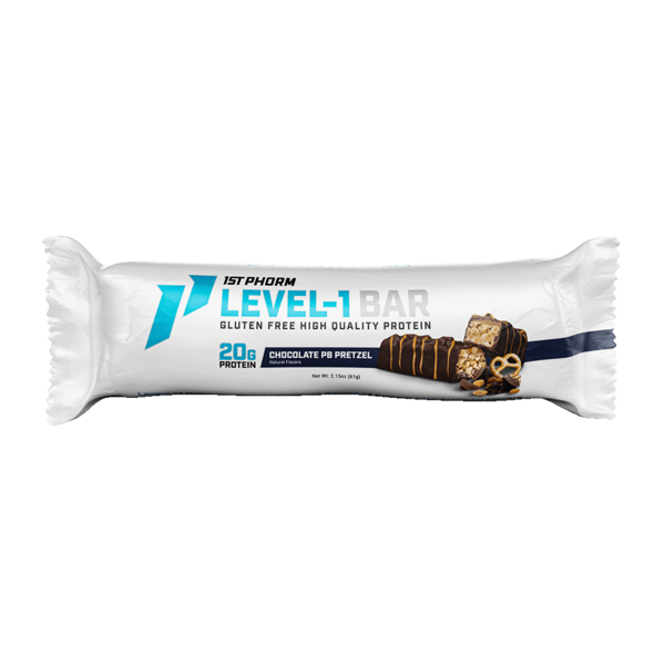 Energy & Granola Bars 1st Phorm Level-1 Bar, Chocolate PB Pretzel hero