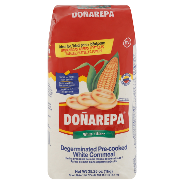 Baking & Supplies Doñarepa Cornmeal, White, Degerminated, Pre-Cooked hero