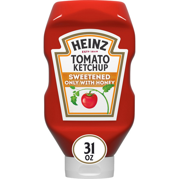 Condiments Heinz Tomato Ketchup Sweetened Only with Honey hero