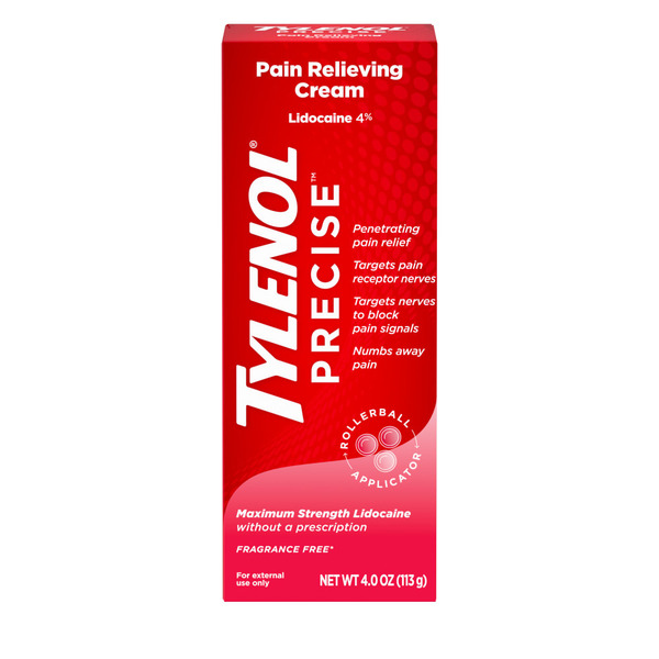 TYLENOL Precise Maximum Strength 4% Lidocaine Pain Relieving Cream hero