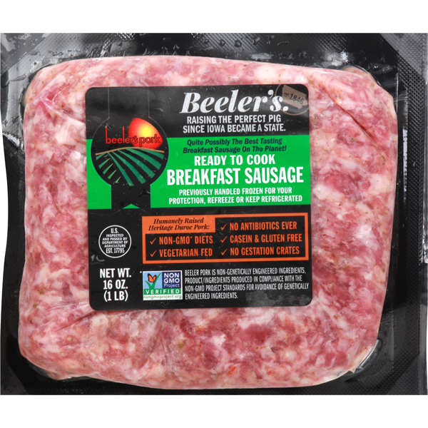 Hot Dogs, Bacon & Sausage Beelers Breakfast Sausage hero