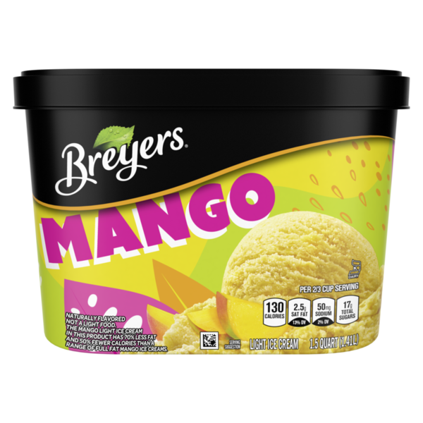 Ice Cream & Ice Breyers Light Ice Cream Mango hero