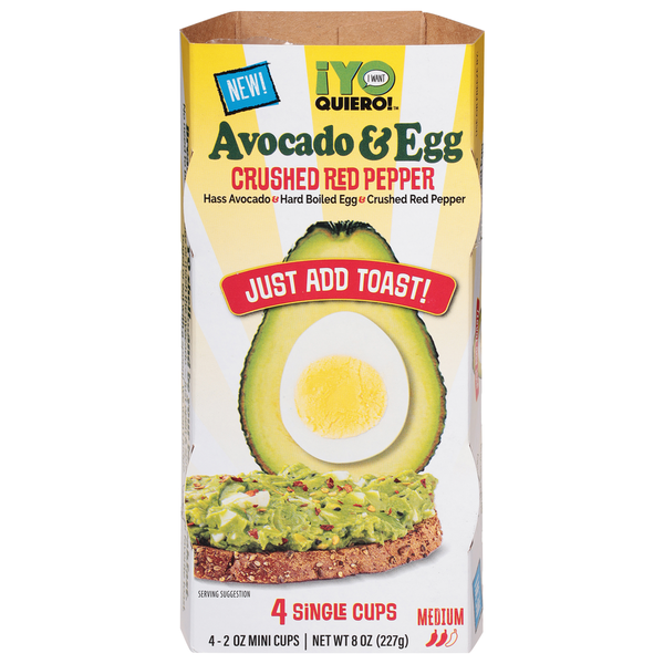 Yo Quiero! Avocado & Egg, Medium, Crushed Red Pepper hero