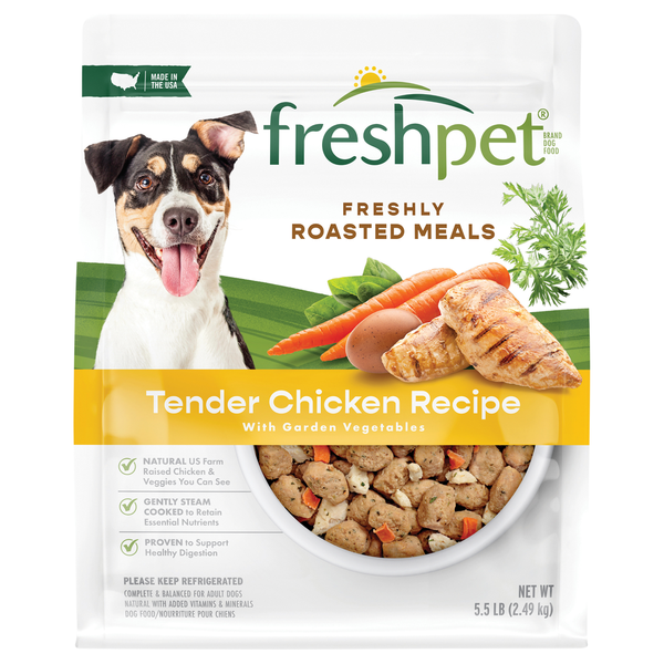 Refrigerated Pet Food Freshpet Dog Food, Freshly Roasted Meals, Tender Chicken Recipe hero