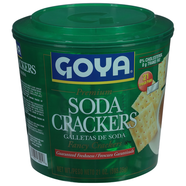 Crackers Goya Soda Crackers, Premium, Fancy hero