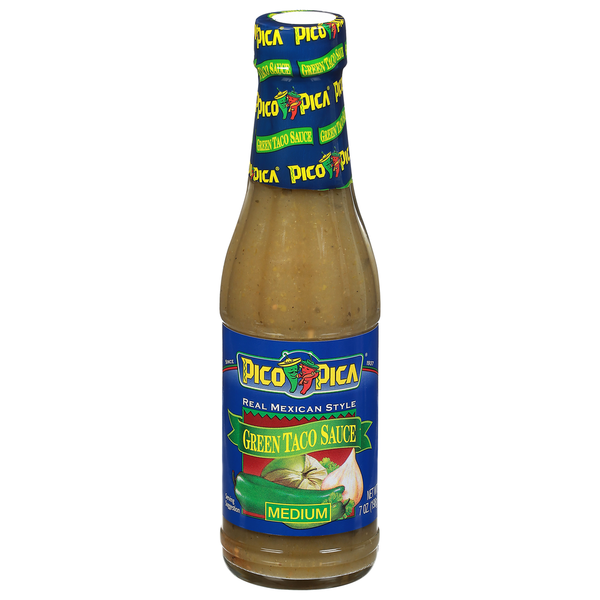 Condiments Pico Pica Taco Sauce, Green, Medium hero