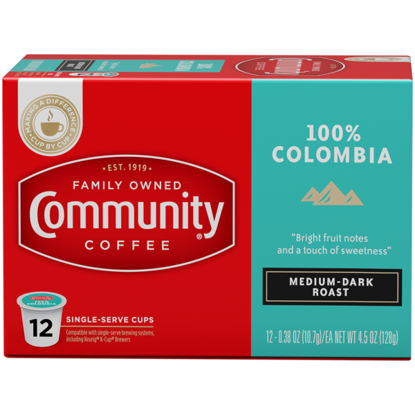 Coffee Community Coffee 100% Colombia Coffee Pods for Keurig K-cups hero