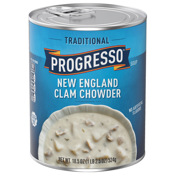 Soup, Broth & Bouillon Progresso Soup, New England Clam Chowder hero